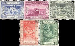 هزارمین سال تولد ابن سینا (سری دوم) + 4 سری دیگر (25 عدد) اسکناس و تمبر ایران