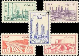 ملی شدن صنعت نفت در ایران اسکناس و تمبر ایران
