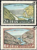 افتتاح سد سپید رود اسکناس و تمبر ایران