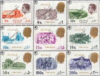 تمبر پستی سری هفدهم و نوزدهم با سورشارژ ( انقلاب اسلامی ) توضیح مهم دارد  اسکناس و تمبر ایران