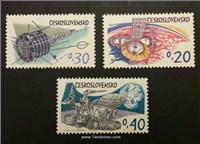 سری تمبر چکسلواکی 1973 فضا  اسکناس و تمبر ایران