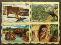 سری تمبر سازمان ملل ژنو 2001 حیوانات در حال انقراض اسکناس و تمبر ایران