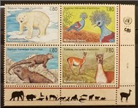  سری تمبر سازمان ملل ژنو 1997 حیوانات در حال انقراض اسکناس و تمبر ایران