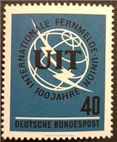 تمبر آلمان غربی ۱۹۶۵ - تلکام اسکناس و تمبر ایران