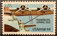  تمبر امریکا ۱۹۸۵ پست هوایی - هواپیما اسکناس و تمبر ایران