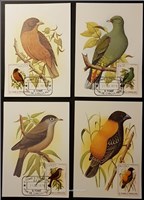  ۷ عدد ماکزیمم کارت سنت توم ۱۹۷۹ پرندگان اسکناس و تمبر ایران