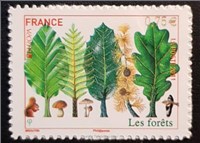 تمبر برچسبی فرانسه ۲۰۱۱ اروپا - جنگل  اسکناس و تمبر ایران