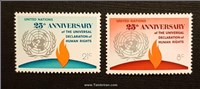  سری تمبر سازمان ملل نیویورک - ۱۹۷۳ حقوق بشر  اسکناس و تمبر ایران
