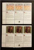 سری تمبر سازمان ملل ژنو  ۱۹۹۱ حقوق بشر - تابلو اسکناس و تمبر ایران