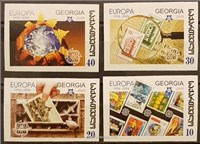 سری تمبر  گرجستان ۲۰۰۶ اروپا - بیدندانه اسکناس و تمبر ایران