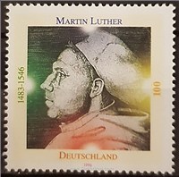 تمبر آلمان ۱۹۹۶ مارتین لوتر ؛ موسس مذهب پروتستان اسکناس و تمبر ایران
